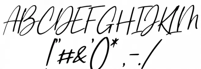 Sunstrike Italic Font OTHER CHARS