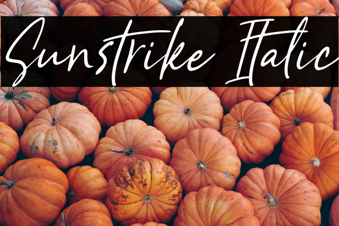 Sunstrike Italic Example 2