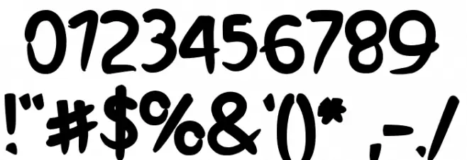 Sunsweet Font OTHER CHARS