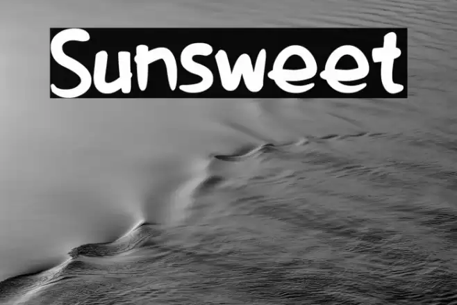 Sunsweet Font examples