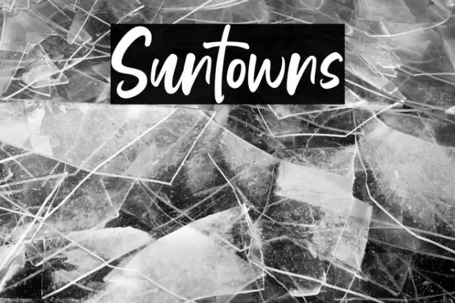 Suntowns Font examples