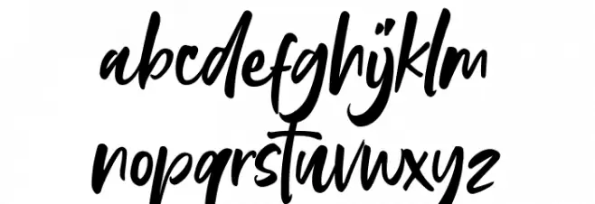 Suntowns Schriftart Kleinbuchstaben