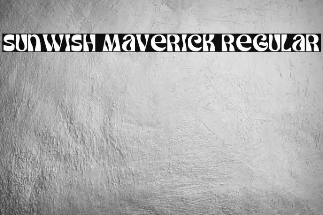 Sunwish Maverick Regular Font examples