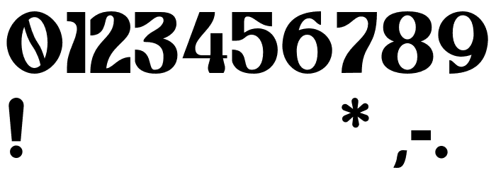 SunwishMaverick-Regular Font OTHER CHARS