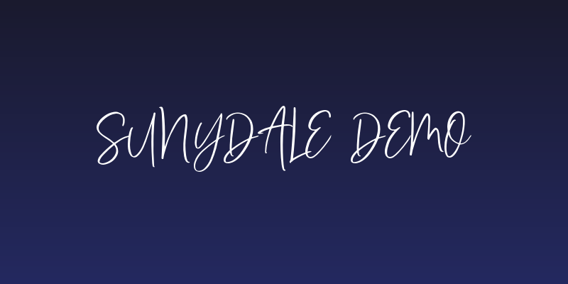 Sunydale demo Social Header