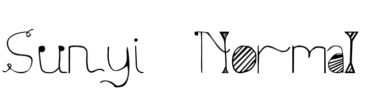 Sunyi Normal  フリーフォントのダウンロード