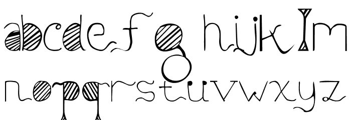 Sunyi Normal Font LOWERCASE