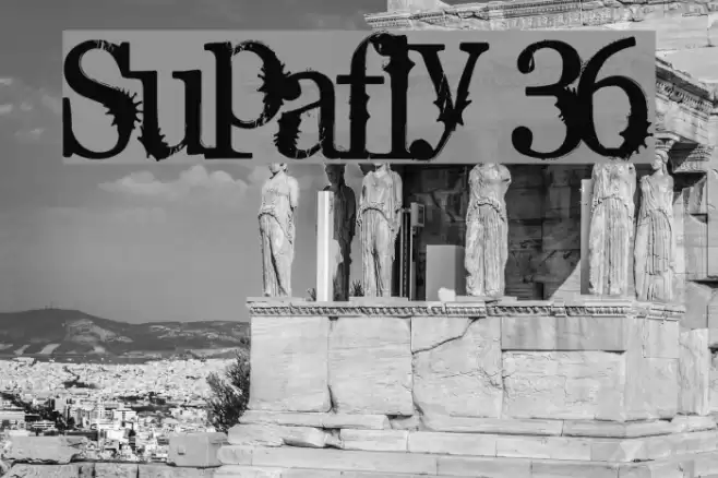 Supafly 36 Font examples