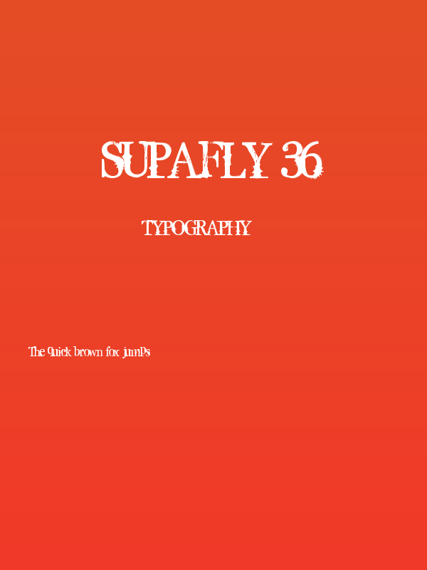 Supafly 36 Poster