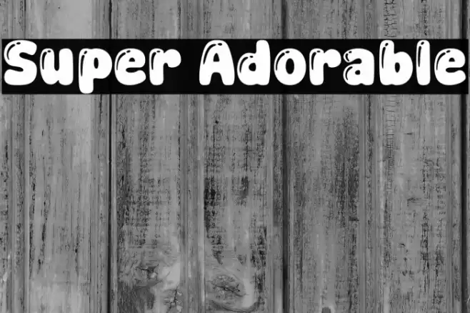 Super Adorable Caratteri examples