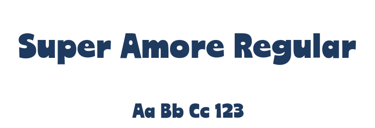 Super Amore Regular Font Preview