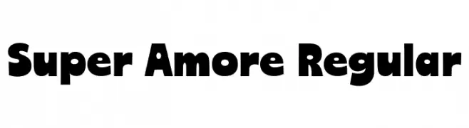 Super Amore Regular Fuentes