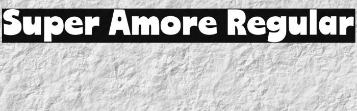 Super Amore Regular Example 1