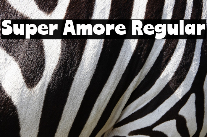 Super Amore Regular Example 2