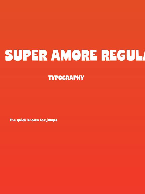 Super Amore Regular Poster