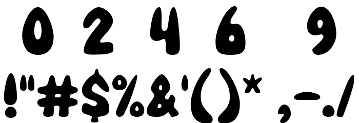 Super Avocado Font OTHER CHARS