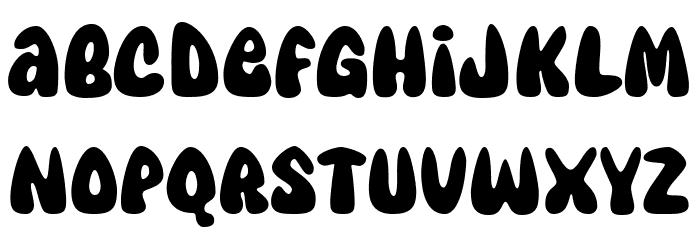 Super Avocado Font LOWERCASE