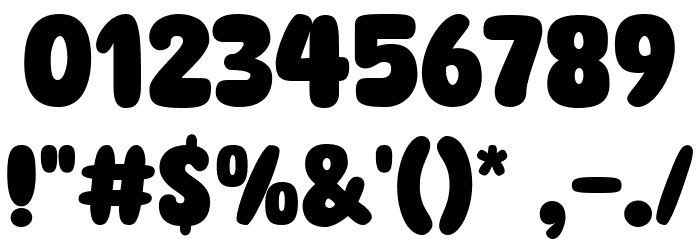 Super Bakery Font OTHER CHARS