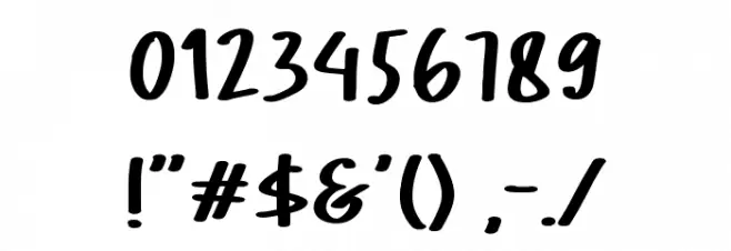 Super Bernard Font OTHER CHARS