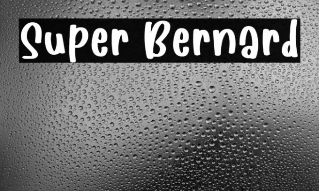 Super Bernard Font examples