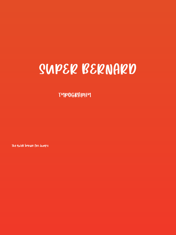 Super Bernard Poster