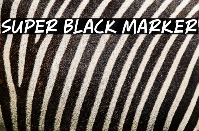 Super Black Marker Example 1