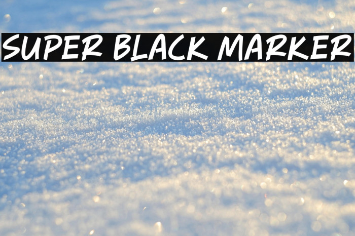 Super Black Marker Example 3