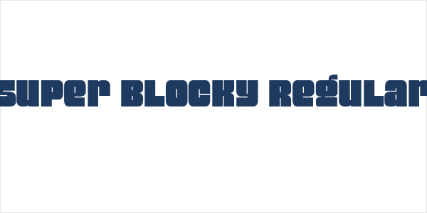 Super Blocky Regular Logo