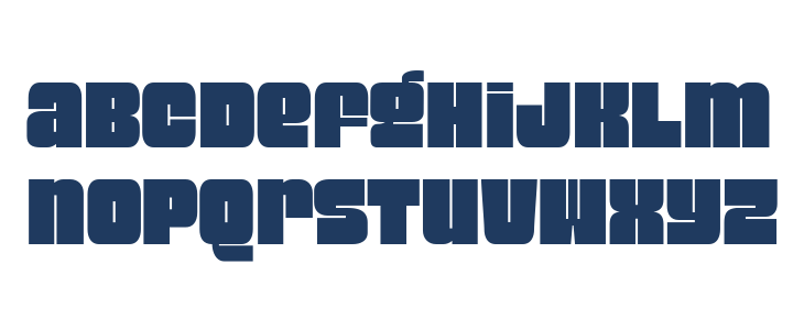 Super Blocky Regular Lowercase