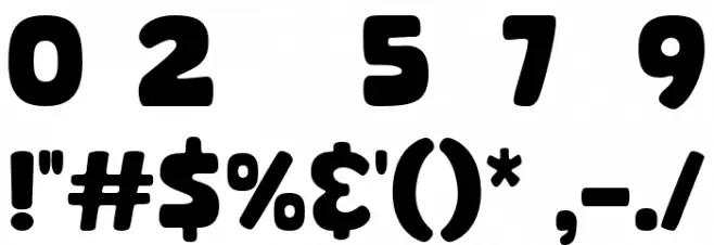 Super Bloom Font OTHER CHARS