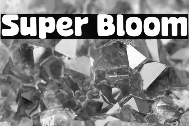 Super Bloom Font examples