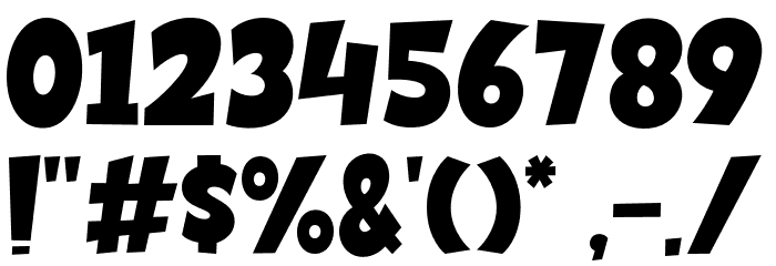 Super Boom Font OTHER CHARS