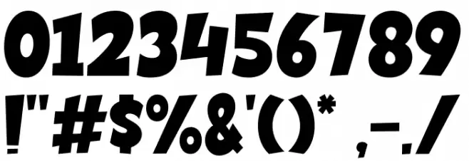 Super Boom Font OTHER CHARS