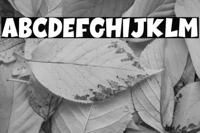 Super Boom Font examples