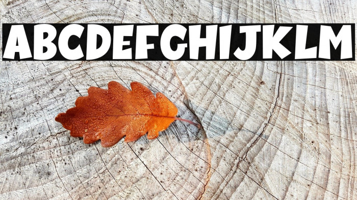 Super Boom Font examples
