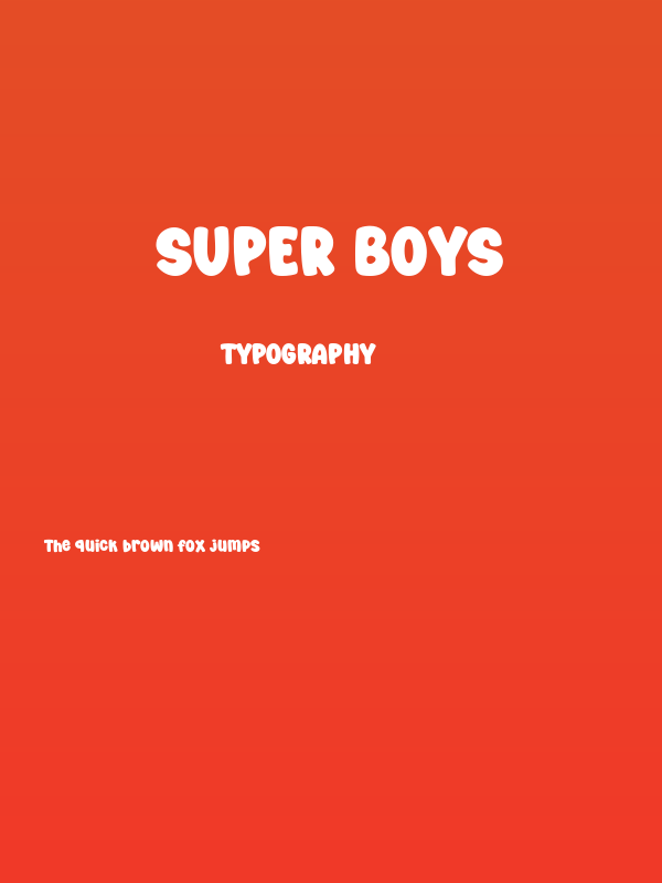Super Boys Poster