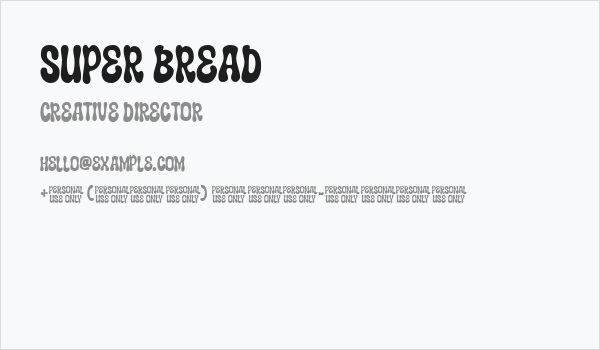 Super Bread Business Card