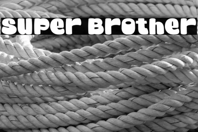 Super Brother Font examples