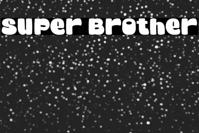 Super Brother Font examples