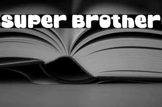Super Brother Font examples