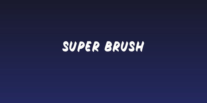 Super Brush Social Header