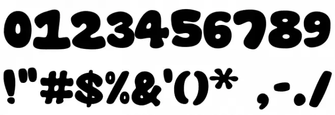 Super Bubble Font OTHER CHARS