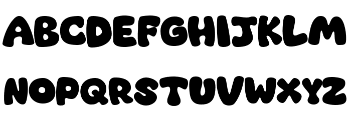 Super Bubble Font LOWERCASE