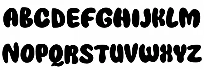 Super Bubbly Шрифта ВЕРХНИЙ