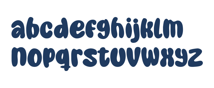 Super Bubbly Lowercase