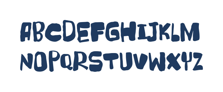 Super Bugly Regular Uppercase