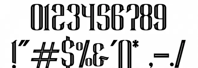 Super Byzantine Regular Font OTHER CHARS