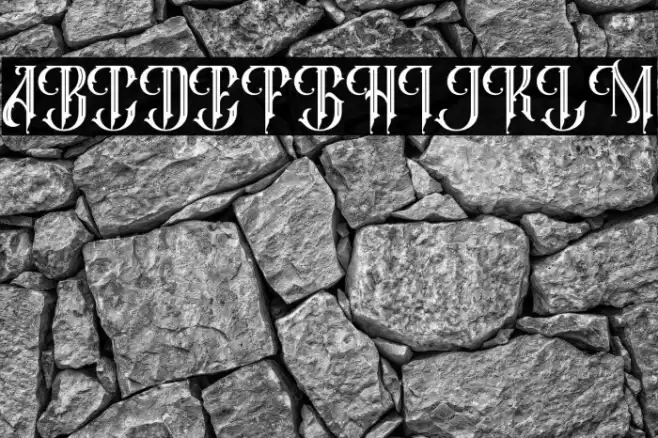 Super Byzantine Regular Font examples