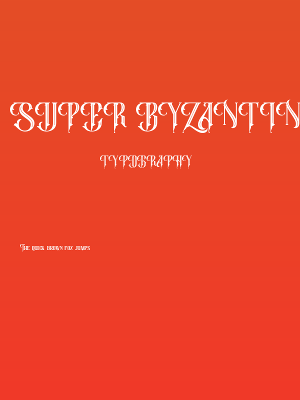 Super Byzantine Regular Poster