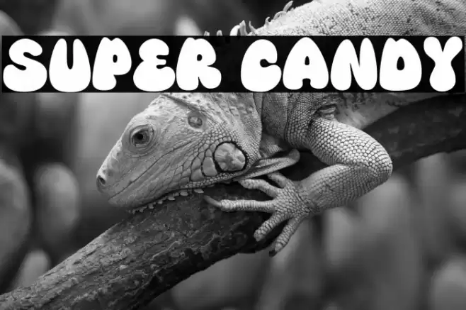Super Candy Font examples